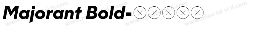 Majorant Bold字体转换